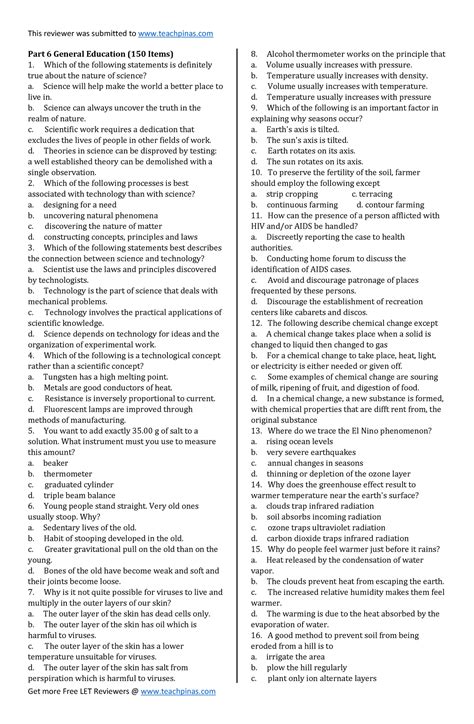 General Education (Part 6) .